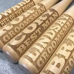 Custom Engraved Wood Baseball Bat for Youth Baseball, High School, College  and the Pros. Free Shipping. 31-34 inches in length; Skinny Barrel to Big  Barrel Diameter.