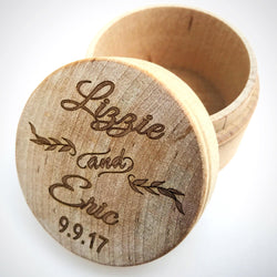 Personalized Wedding Ring and Box - JCS Designs