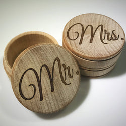 Mr and Mrs Ring Box Set - JCS Designs