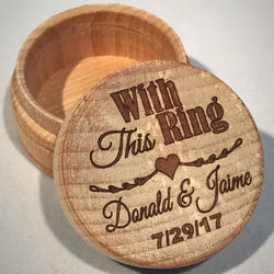With This Ring Wedding Ring Box - JCS Designs