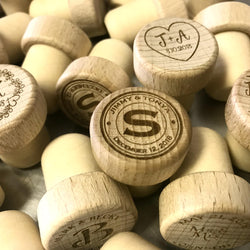 Personalized Wedding Favor Wine Stoppers - JCS Designs