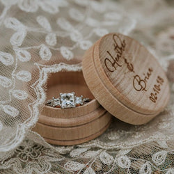 Personalized Wedding Ring Box - JCS Designs