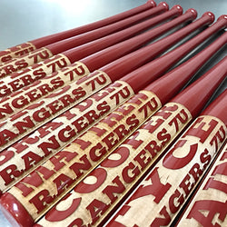 Personalized Mini Baseball Bats - Jersey Number - JCS Designs